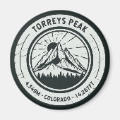 Torreys Peak Colorado Wandern Magnet (Vorne)