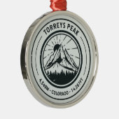 Torreys Peak Colorado Wandern Ornament Aus Metall (Rechts)