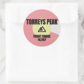 Torreys Peak Runder Aufkleber (Tasche)
