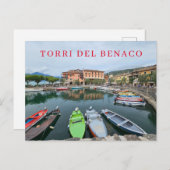 Torri del Benaco Hafenansicht Postkarte (Vorne/Hinten)
