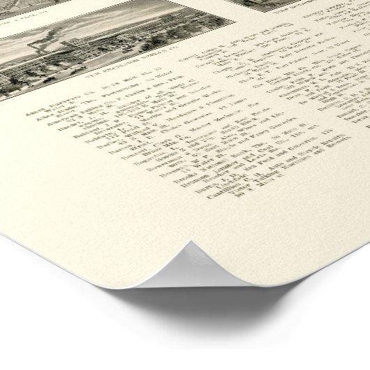 Torrington, CT Panoramic Map - 1909 Poster (Ecke)