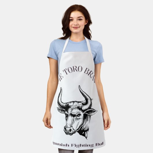 Torro Bravo Spanischer Kampfstier Schürze (Getragen)