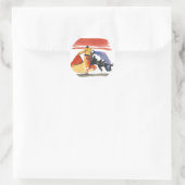 Torro und Torrero Runder Aufkleber (Tasche)
