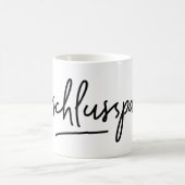 Torschlus spanik, Phantastisches deutsches Wort, D Kaffeetasse (Mittel)
