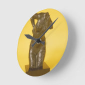 Torso (Bronze) Runde Wanduhr (Winkel)