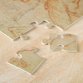 Torso eines Mannes im Profil, der Kopf quadriert Puzzle (Seite)