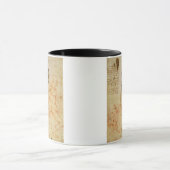Torso eines Mannes im Profil, der Kopf quadriert Tasse (Zentrum)
