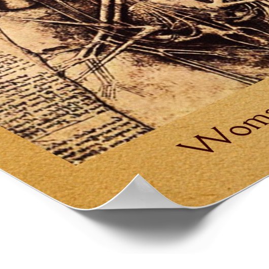 Torso/Herz der Frau und ihre Blutgefäße Poster (Ecke)