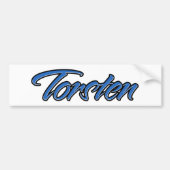 Torsten Name blue Aufkleber Sticker Autoaufkleber (Vorne)