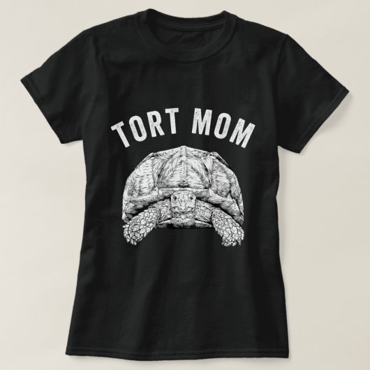 Tort Mama Sulcata Tortoise Mama African Spurred To T-Shirt (Design vorne)