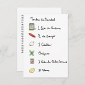 Tortas de Navidad / Christmas Mexican Sandwich Einladung (Vorne/Hinten)