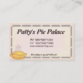Torte ~ Bäckerei-Visitenkarte Visitenkarte (Rückseite)