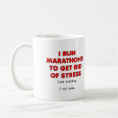Torte gegen Stress Lustiger Becher Kaffeetasse (Links)