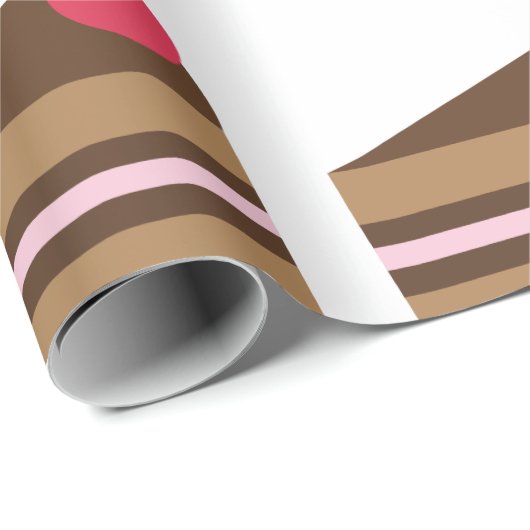 Torte Geschenkpapier (Rolleneckpunkt)