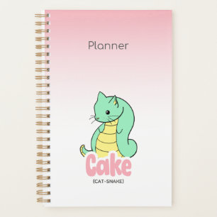 Torte (Katze + Schlange) Rosa Agenda Planer