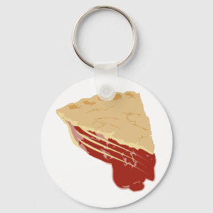 Torte - Kirsch-/Frucht-Scheibe der Torte Schlüsselanhänger