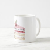 Torte Pretty in Pink Kaffeetasse (VorderseiteRechts)