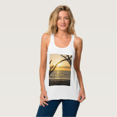 Torte Sonnenaufgang Silhouette Tank Top (Vorderseite Vollansicht)