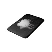 Torte Volleyball Black Bath Mat Badematte (Schrägansicht)