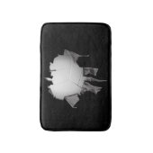 Torte Volleyball Black Bath Mat Badematte (Vorderseite Vertikal)
