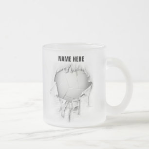 Torte Volleyball Mattiert Kaffee Tasse