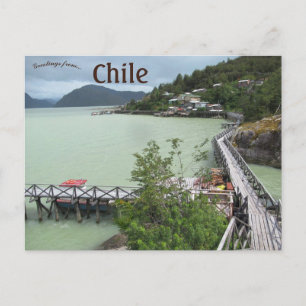 Tortel Walkways im Chile Postkarte