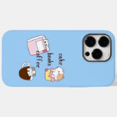 Torten Bücher Kaffee Case-Mate iPhone Hülle (Rückseite (Horizontal))