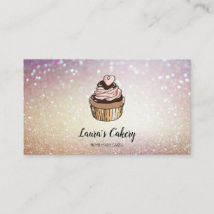 Torten & Süßigkeiten Cupcake Home-Bäckerei Drippin Visitenkarte