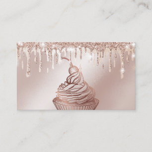 Torten & Süßigkeiten Cupcake Home-Bäckerei Drippin Visitenkarte
