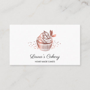 Torten Süßigkeiten Cupcake Home-Bäckerei Mädchenha Visitenkarte