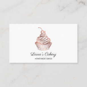 Torten & Süßigkeiten Cupcake Home Bäckerei Rustika Visitenkarte