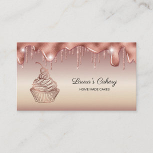 Torten & Süßigkeiten Cupcake Home-Bäckerei tropfen Visitenkarte