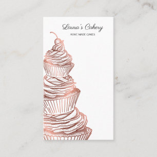 Torten & Süßigkeiten Cupcake Home-Bäckerei tropfen Visitenkarte