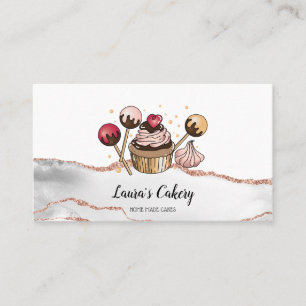 Torten & Süßigkeiten Cupcake Home-Bäckerei tropfen Visitenkarte