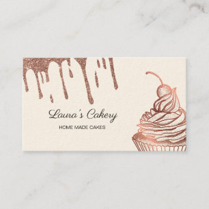 Torten & Süßigkeiten Cupcake Home-Bäckerei tropfen Visitenkarte
