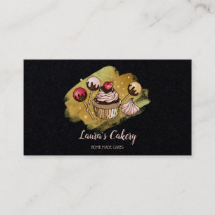 Torten & Süßigkeiten Cupcake Home-Bäckerei tropfen Visitenkarte
