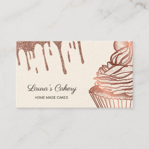 Torten & Süßigkeiten Cupcake Home Bäckerei tropfen Visitenkarte