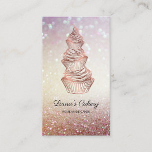 Torten & Süßigkeiten Cupcake Home-Bäckerei tropfen Visitenkarte