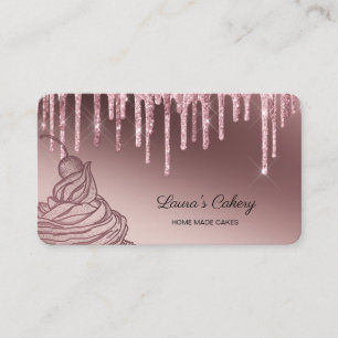 Torten & Süßigkeiten Cupcake Home-Bäckerei tropfen Visitenkarte