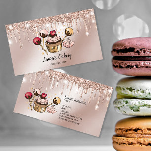 Torten & Süßigkeiten Cupcake Home Bäckerei tropfen Visitenkarte