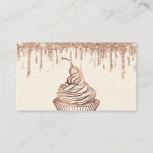 Torten & Süßigkeiten Cupcake Home-Bäckerei tropfen Visitenkarte