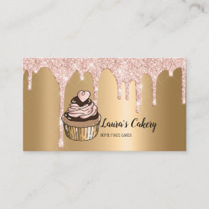 Torten & Süßigkeiten Cupcake Home-Bäckerei tropft Visitenkarte