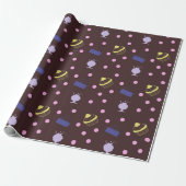 Torten und Eisbecher Schokolade Geschenkpapier (Ungerollt)