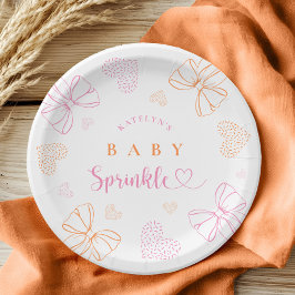 Tortenband-Baby-Party-Papierteller Pappteller