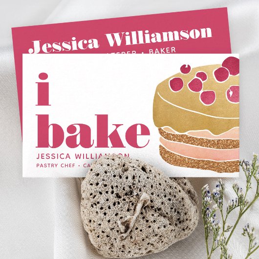 Tortenburgund Roter Koch Konditorgebäck Fett Typ Visitenkarte