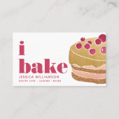 Tortenburgund Roter Koch Konditorgebäck Fett Typ Visitenkarte (Vorderseite)