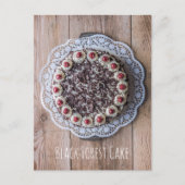 Tortengattel für Süßwaren Feiertagspostkarte (Vorderseite)