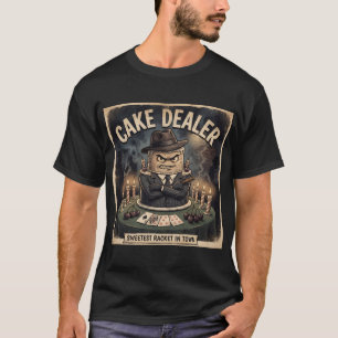 "TORTENHÄNDLER" Mobster-Tortendesign T-Shirt