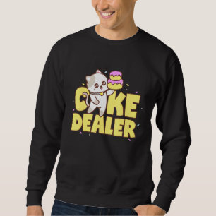 Tortenhändler Süßzahn mit Torte Sweatshirt