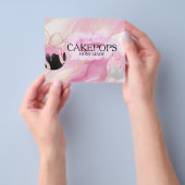 Tortenlutscher Bäcker Bäckerei Leckerlis Rosa Flyer (Gruppe)
